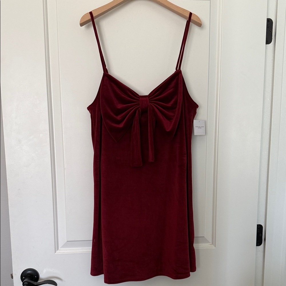American Eagle Outfitters Burgundy Jumpsuit